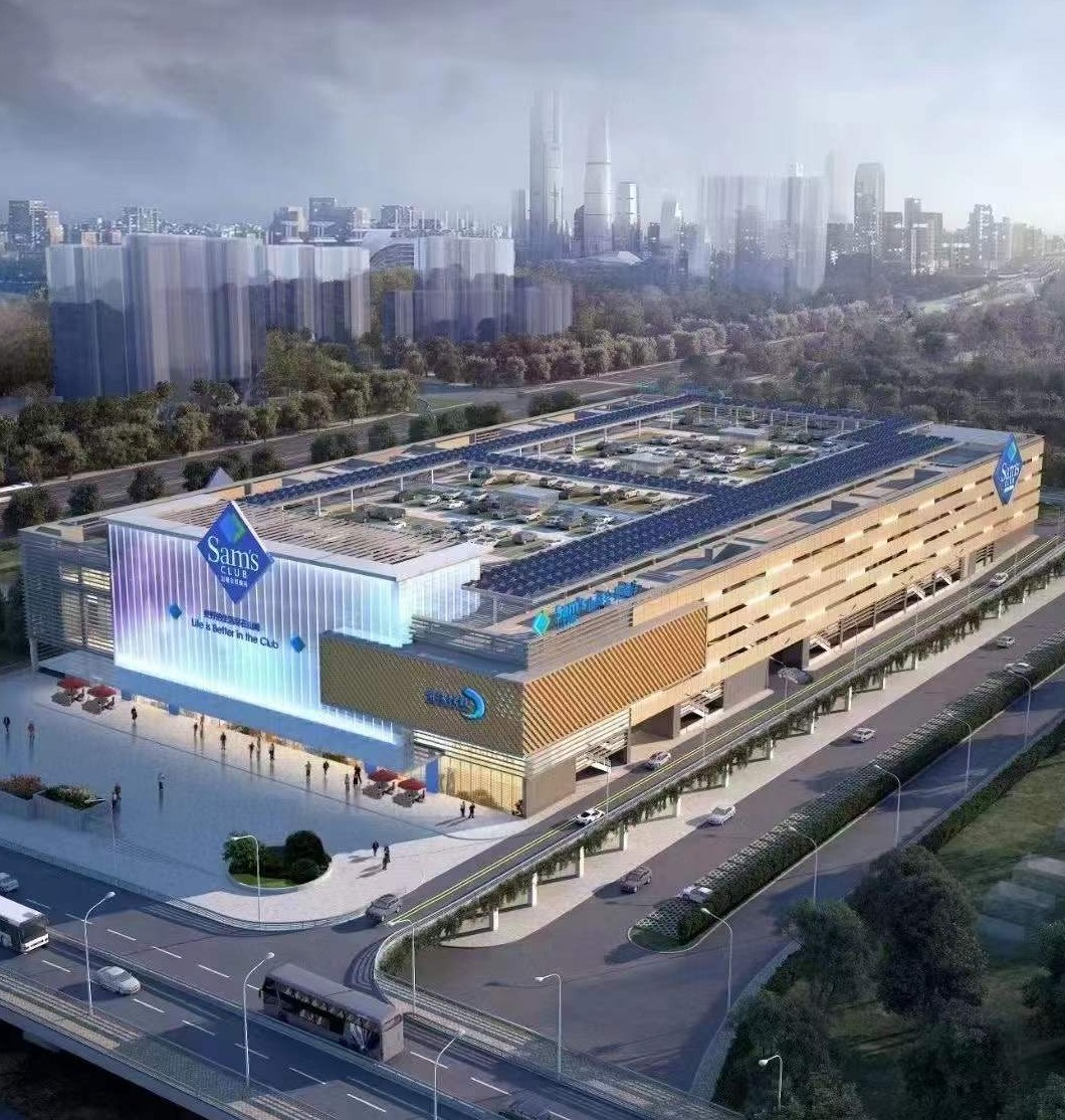 沃爾瑪山姆會員店電梯溫馨提示定制標(biāo)線貼